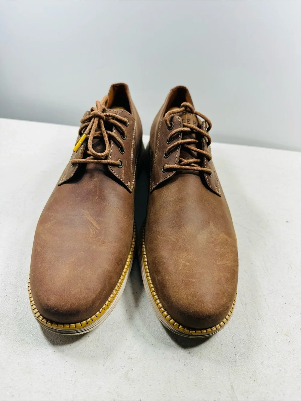 Cole Haan Original Grand Brown Leather Oxfords Men 11 M Casual Plain Toe C30305